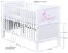 Baby-Delux Komplettbett Babybett Natalie Princess Komplettset, 10-tlg, Kinderbett 70x140 cm weiß, Bettset verschiedene Designs Bild 4