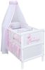 Baby-Delux Komplettbett Babybett Natalie Princess Komplettset, 10-tlg, Kinderbett 70x140 cm weiß, Bettset verschiedene Designs Bild 1