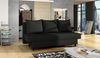 Designer Sofa Anisa mit Schlaffunktion Schwarz Bild 2