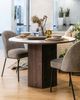 Selsey Hexa Esstisch, Laminierte Platte, Nussbaum, 110 cm Bild 3