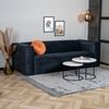 Bronx71 Sofa 3-Sitzer Memphis Stoff schwarz Bild 3