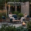 KHG Gartenlounge-Set 4-teilig Grau für 4 Personen, (Lounge-Set mit 2-Sitzer, 2 Sesseln mit Sitzkissen & Tisch aus Akazie, 4-tlg, wetterfest UV-beständig, 125 x 65 x 65 cm) Bild 2