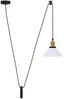 vidaXL Pendelleuchte Höhenverstellbar E27 Weiß Glänzend Ø 22 cm Metall 4103450 Bild 2