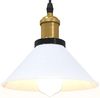 vidaXL Pendelleuchte Höhenverstellbar E27 Weiß Glänzend Ø 22 cm Metall 4103450 Bild 5