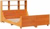 vidaXL Massivholzbett mit Regal ohne Matratze Wachsbraun 120x200 cm 3323811 Bild 3