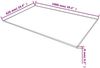 vidaXL Tischplatte aus gehärtetem Glas Rechteckig 1000 x 620 mm 244621 Bild 4