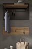 Garderobenpaneel Set Cooper in Eiche und grau 80 cm Bild 2