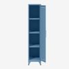 Bisley Fern Locker Garderobenschrank mit drei festen Fachböden, aus hochwertigem, nachhaltigem Stahl hergestellt, 16 mm große Design Lüftungslöcher auf allen Türen, moderner und industrieller Flair, mit integrierten Füßen, H 1800 x B 380 x T 510 mm, Fa... Bild 3