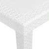 vidaXL Gartentisch Weiß 79x79x72 cm Kunststoff Rattan-Optik 45601 Bild 3
