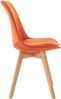CLP Esszimmerstuhl Linares Mit Buchenholzgestell,orange Stoff Bild 3