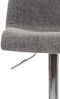 Barhocker BERLIN - Hellgrau, Stoff Barhocker mit Lehne Barstuhl Tresenhocker Tresenstuhl Kneipenhocker Kneipenstuhl Bild 5