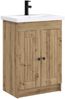vidaXL Badezimmermöbel-Set Artisan-Eiche 78,5 x 37,5 x 81 cm 3404203 Bild 2