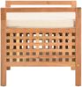 vidaXL Sitzbank mit Stauraum 49×48×49 cm Walnuss Massivholz 247609 Bild 3