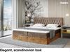 MEBLINI Boxspringbett LOFTY 6 160x200 cm mit Bettkasten - H4/Braun Samt Polsterbett - Doppelbett mit Topper & Taschenfederkern-Matratze Bild 3