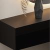 Planetmöbel Garderobenschrank Flur Möbel Garderobe 100 cm (ohne Spiegel) (Kompaktgarderobe mit Klappe als Stauraum, Hängeschrank 100 cm Schwarz) Wandgarderobe (ohne Spiegel) Bild 2