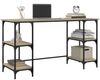 vidaXL Schreibtisch Sonoma-Eiche 140x50x75 cm Metall Holzwerkstoff 845327 Bild 4
