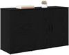 vidaXL Sideboard Schwarz Eichen-Optik 100 x 33 x 59,5 cm Holzwerkstoff 881140 Bild 3
