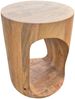 Massivholz Beistelltisch KITAR-F 40cm Mangoholz natural Hocker Unikat Pflanztisch Bild 2