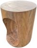 Massivholz Beistelltisch KITAR-F 40cm Mangoholz natural Hocker Unikat Pflanztisch Bild 4