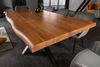 riess-ambiente Esstisch MAMMUT 180cm natur/schwarz - Akazie, Baumkante, Sterngestell, handmade (Einzelartikel, 1-St), Industrial Design & bis zu 8 Personen – ideal für Dein Loft-Esszimmer Bild 3