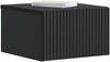 vidaXL Wandmontierter Nachttisch Schwarz 33 x 34,5 x 20 cm 898427 Bild 2