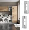Hochschrank R-Line Beton 60 cm mit offenen Regalen, und Türen Vicco Bild 2