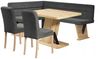Home affaire Eckbankgruppe Laros Sitzgruppe, Eckbank, Stühle, Tisch, (Set, 4tlg Set), perfekt für Küche, Esszimmer, Wohnzimmer, Bestseller Bild 2
