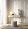 Selsey 'Vellore' Schminktisch mit Schublade, greige mit goldfarbenem Gestell, ca. 77 x 104 x 50 cm Bild 2