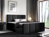 Mirjan24 Boxpringbett Batiko, Schwarz 180x200 cm Webstoff Bild 2