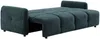 Vente-unique - ZAREMI Sofa Stoff Blau - B 92 cm x H 86 cm x L 218 cm Bild 3