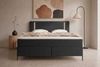 Boxspringbett Titan - Strukturstoff - schwarz - 180x200 cm Bild 3