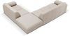 Micadoni Ecksofa Molino 6-Sitzer Rechts Strukturierter Stoff Beige Bild 3