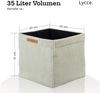 Lycce Regalkorb Kallax Boxen Cord 2er Set beige, faltbare Aufbewahrungsbox 33x33x31cm (2 St) Bild 3