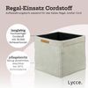 Lycce Regalkorb Kallax Boxen Cord 2er Set beige, faltbare Aufbewahrungsbox 33x33x31cm (2 St) Bild 2