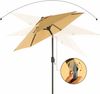 Songmics Sonnenschirm mit UV-Schutz bis UPF 50+, knickbar, Metall / Polyester taupe, Ø 2 x 2,15 cm Bild 3