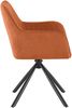 CLP Esszimmerstuhl Tipton Cordbezug 180 Grad Schwenkmechanismus bis 150 kg belastbar,orange Bild 5