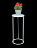 DanDiBo Blumenhocker Metall Weiß Rund 60 cm Blumenständer Beistelltisch 96483 M Blumensäule Modern Pflanzenständer Pflanzenhocker Bild 5