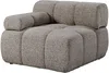 Vente-unique - FACIVIL Sofa Stoff Schokoladenbraun - B 94 cm x H 70 cm x L 376 cm Bild 2