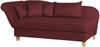 Selma Recamiere mit Armteil links klappbar Flachgewebe Rot Buche Natur Bild 2