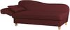 Selma Recamiere mit Armteil links klappbar Flachgewebe Rot Buche Natur Bild 3
