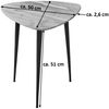 Beistelltisch Akazie 50 x 50 cm natur schwarz ELSA 77037830 Bild 5