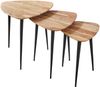 Beistelltisch Akazie 50 x 50 cm natur schwarz ELSA 77037830 Bild 4