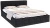 FDM Polsterbett Bettrahmen Bettgestell 90x200, 120x200, 140x200, 160x200, 180x200cm (mit hochwertigem Velour Bezug Trinity, mit großen gepolsterten Kopfteil), Mettelrahmen mit hydraulischer Klappfunktion für mehr Stauraum Bild 2