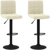 vidaXL Barhocker 2 Stk. Creme Samt [334304] Bild 2