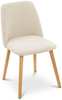 GOEURVANT 421 Esszimmerstühle 4er-Set, Chenille - Creme Bild 2