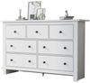 KLAM HOME Kommode Sideboard Küchenschrank Beistellschrank Aufbewahrungsschrank, Anrichte Standschrank für Wohnzimmer Bild 5