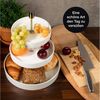 Moritz & Moritz Etagere Obst Etagere, Porzellan, (3 Etagen), Perfekt als Obstschale für Obst Aufbewahrung, Muffins und Cupcakes Bild 3
