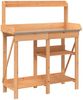 vidaXL Pflanztisch mit Ablagen Braun Massivholz Tanne 368432 Bild 2
