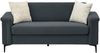 2-Sitzer-Sofa aus Holz 172x73,5x81,5 cm mit Metallfüßen, dunkelgrau Bild 5