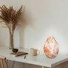 Tischlampe, Salzkristallstein, 1 flammig, H 23 cm Bild 3